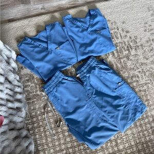 Figs Ceil Blue Scrub Set bundle - Small Petite / Small